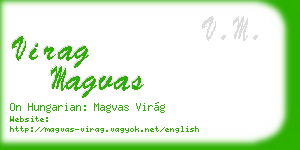 virag magvas business card